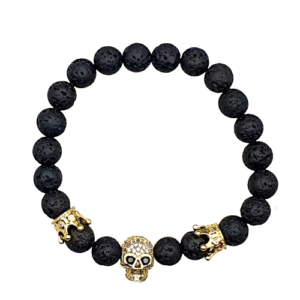 Lava Armband Totenkopf